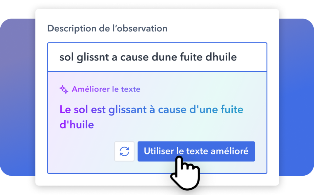 AI improve text fr