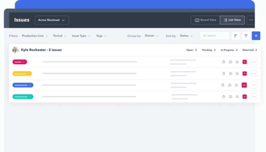 Manage Issues