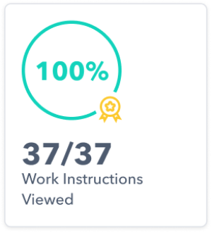 Digital work instructions Viewing Report