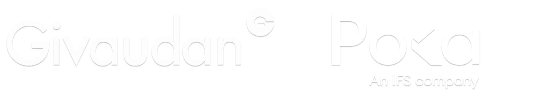 Givaudan Poka logos white