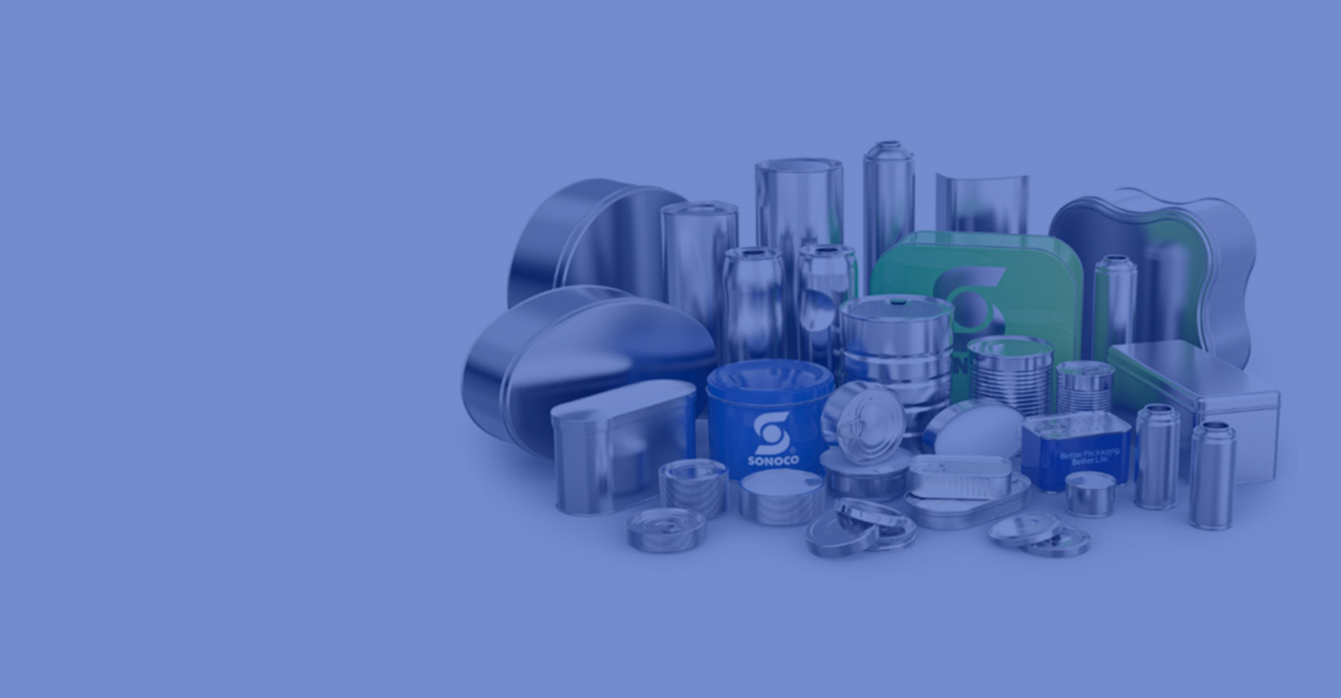 Sonoco Products hero blue