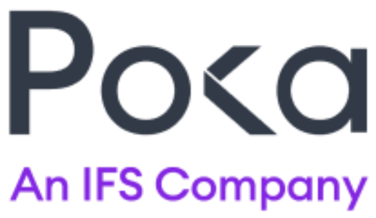 Poka IFS logo dark purple K